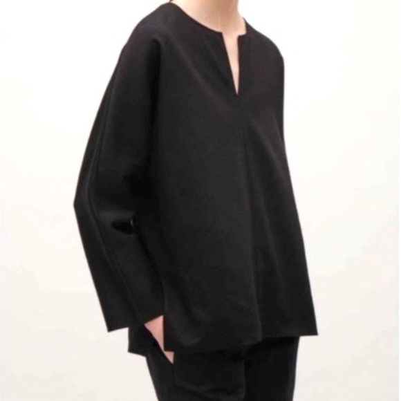 COS Split Neck A-Line Top - Picture 1 of 11